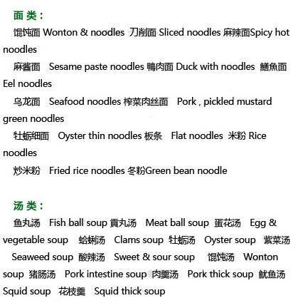 【几乎所有食物的英文翻译】包括水果类、肉类、蔬菜类、海鲜类、主食类、干果类、酒水类、零食类、饭类、面类、汤类、中西餐等的常用英语词汇，建议收藏！注意有一个问题，美式英语里豆浆一般称作Soy milk