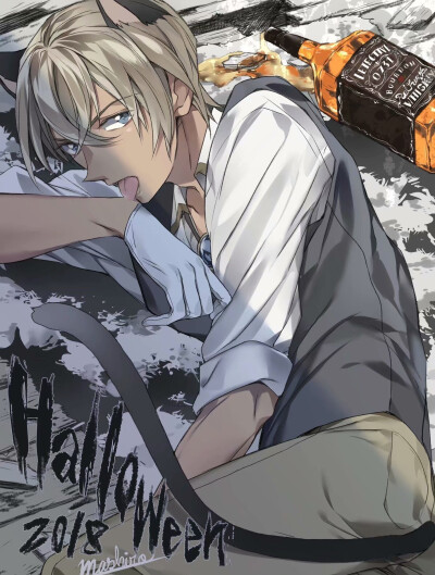 #名侦探柯南# 这个画风好喜欢！ 画师mashiro ​