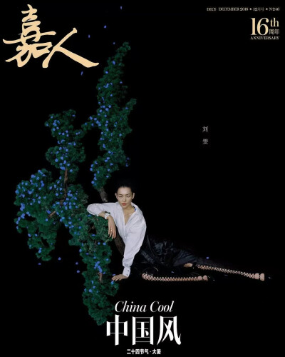 刘雯：中国版《嘉人》杂志16周年纪念，时尚的10个不同侧面，我的10个不同侧面。