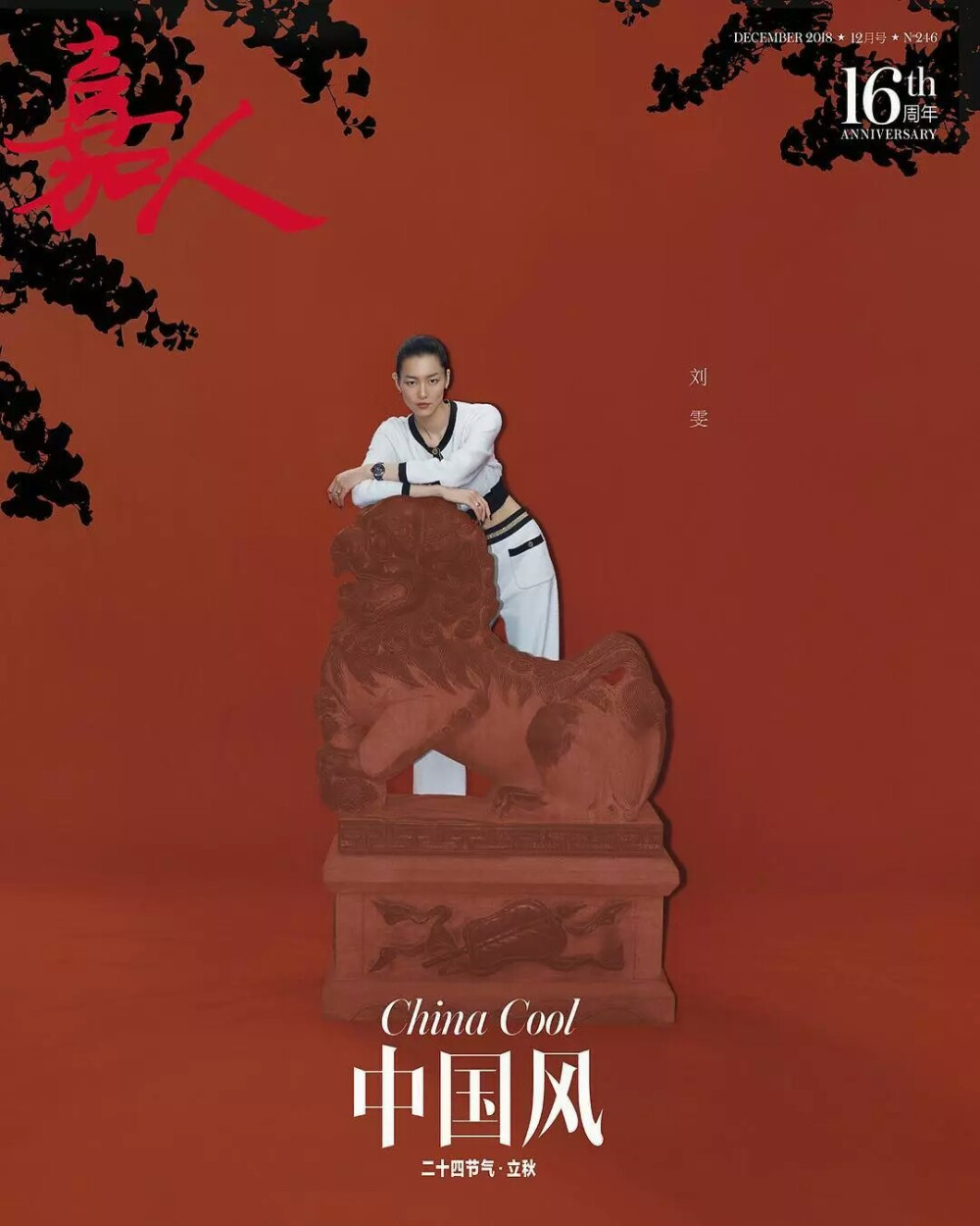 刘雯：中国版《嘉人》杂志16周年纪念，时尚的10个不同侧面，我的10个不同侧面。