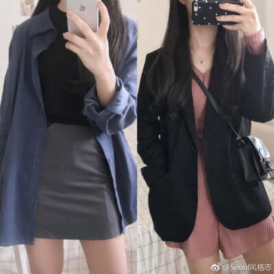 韩国少女的daily look，舒适日常又充满了小心机的设计感。 ​​​​