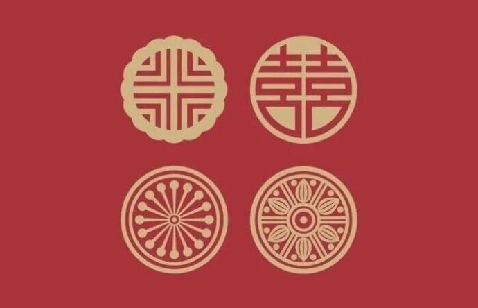 中式方&圆图案(可以当月饼图案)
