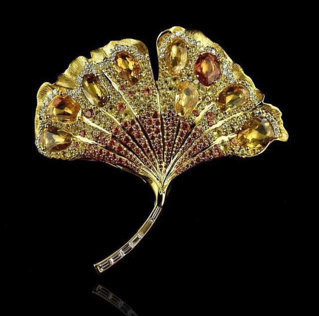 银杏胸针