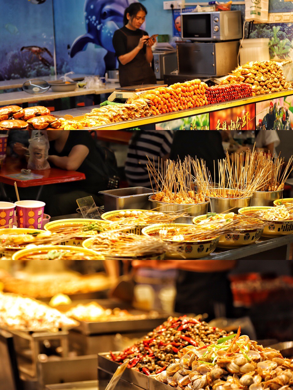 深圳东门町的美食小吃，不是什么当地地道小吃，基本都是外地游客来吃…