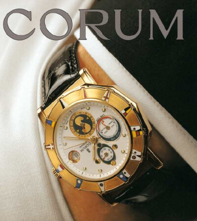 瑞士高级制表品牌昆仑表（CORUM）高级腕表典藏之十一
1993年, 品牌推出海军上将杯Tides潮汐腕表。该腕表搭载昆仑表独家CO277型机芯，可显示月相、潮汐时间、浪潮强度、水位估算以及水流强弱等重要信息。