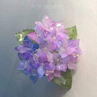 【POR SIEMPRE】[classic accessories] 限定－紫阳花簪（彩）