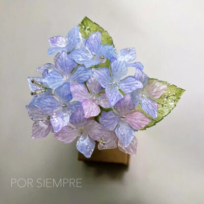 【POR SIEMPRE】[classic accessories] 浅色系紫阳花簪