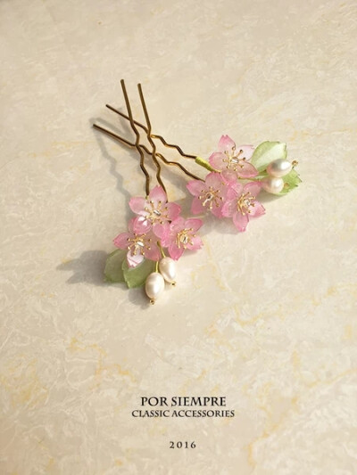 【POR SIEMPRE】[classic accessories] 樱花季－樱花对钗