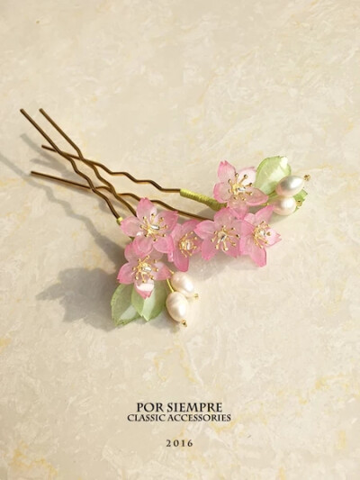 【POR SIEMPRE】[classic accessories] 樱花季－樱花对钗