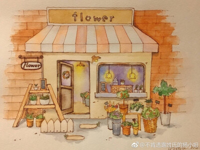 #每日一画##水彩##钢笔淡彩#
花店 ​
cr:@不肯透露姓氏的杨小姐