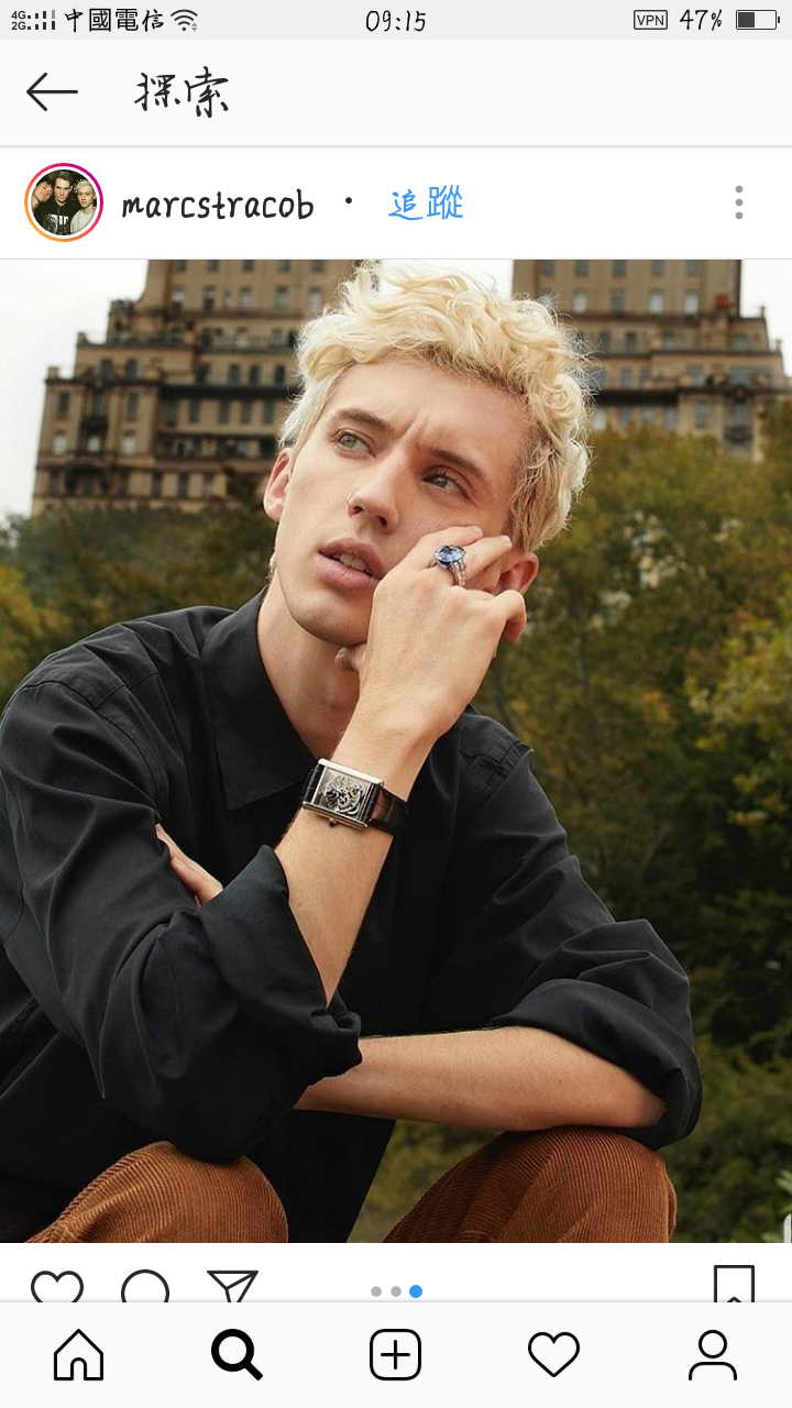 戳爷troyesivan特洛耶希文近期自截ins杨晋戈