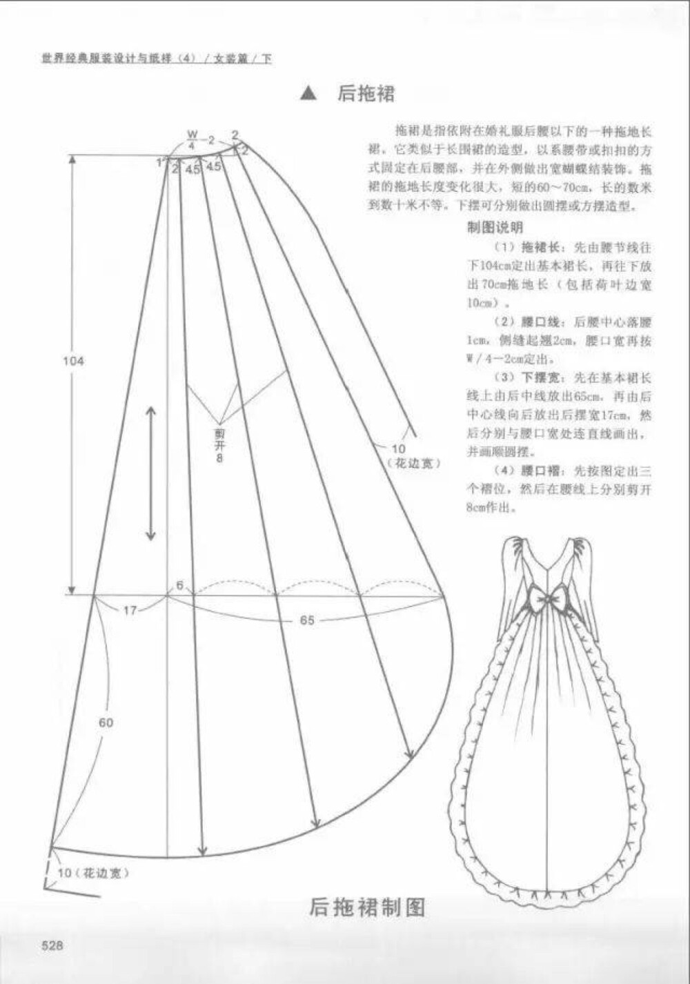 服装制版11款女士礼服（婚纱）的设计与制版纸样分享215