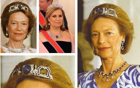 卢森堡大公夫人约瑟芬夏洛特的蓝宝石王冠