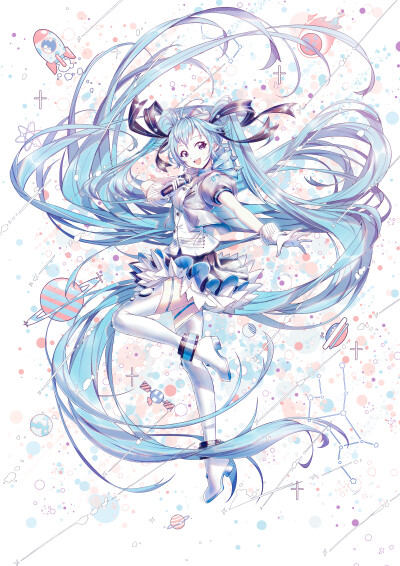 VOCALOID 初音未来 绘师：冷蝉（p id=5042278） 本作品id=71774538