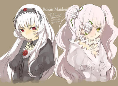 蔷薇少女薔薇少女ローゼンメイデン Rozen Maiden [薔薇少女系列的第一人偶 水銀燈/薔薇少女系列真正的第七人偶 雪華綺晶] 