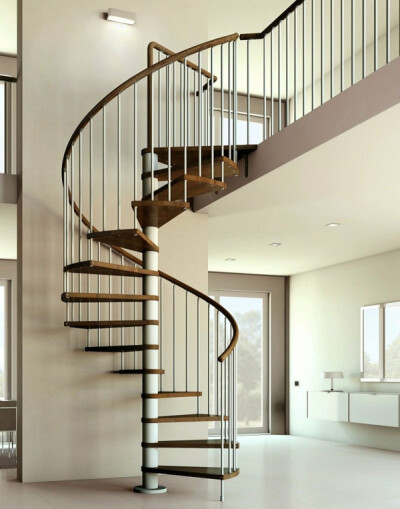 买一所复式的房子，设计一个满是创意的楼梯，每天上下楼梯都会变成一件有趣的事情。生活本来就挺苦的了，我们要学会给自己一点甜，那就从一个造型独特的楼梯开始吧！