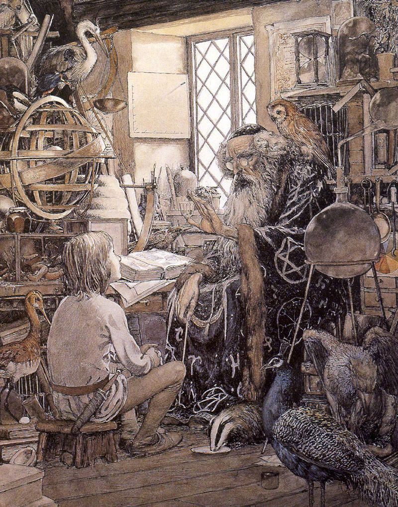 英国插画家，《魔戒》《霍比特人》插图作者 Alan Lee 绘画作品 | www.bpib.com/illustrat/lee