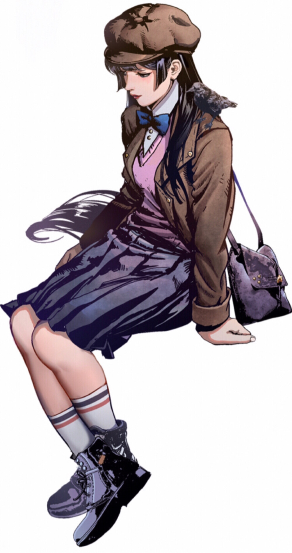 419 画师apize原创：复古画报女孩 （2） 2