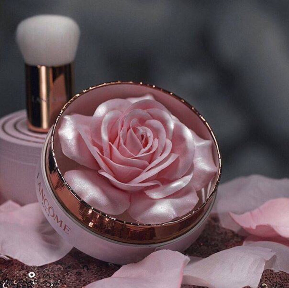 高光 | lancome la rose poudre,兰蔻圣诞限量玫瑰高光蜜粉盒,bling