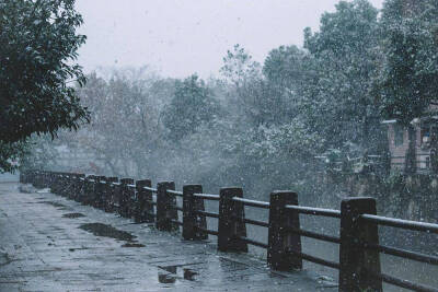 青砖黛瓦 为雪白头