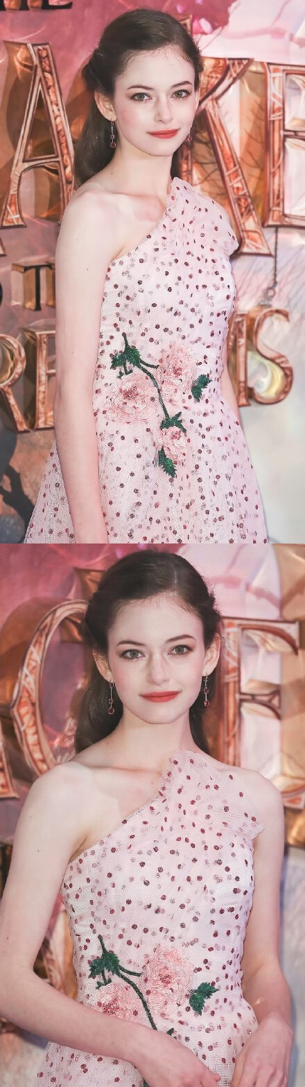 Mackenzie Foy 电影《胡桃夹子与四个王国》伦敦首映礼 美颜暴击！? 这是仙女下凡了吧！