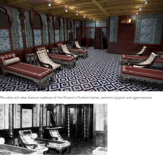 Titanic 室内装潢的复现。 ​​​​
