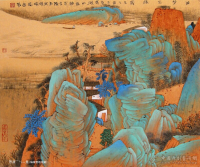 青绿——恩进老师作品欣赏