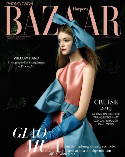 Willow Hand登《Harper's Bazaar》越南版11月刊。将在今年首次登上维秘舞台的19岁美国甜心，这一组油画质感大片，着实让人舒心。 ​​​