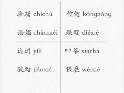 中国「生僻字」读音大全，涨知识...