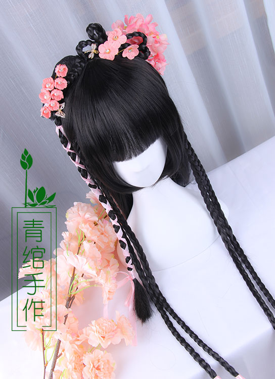 定制 【青绾】古风古装cos假发汉服假发 君拂|花千骨|汉服假发头饰