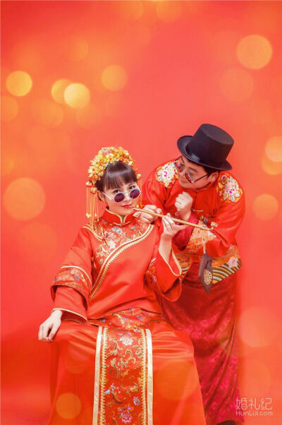 中式结婚照