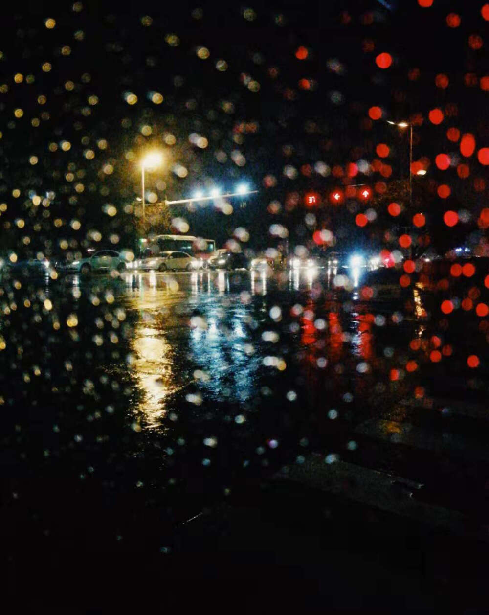 下班
雨后的夜晚