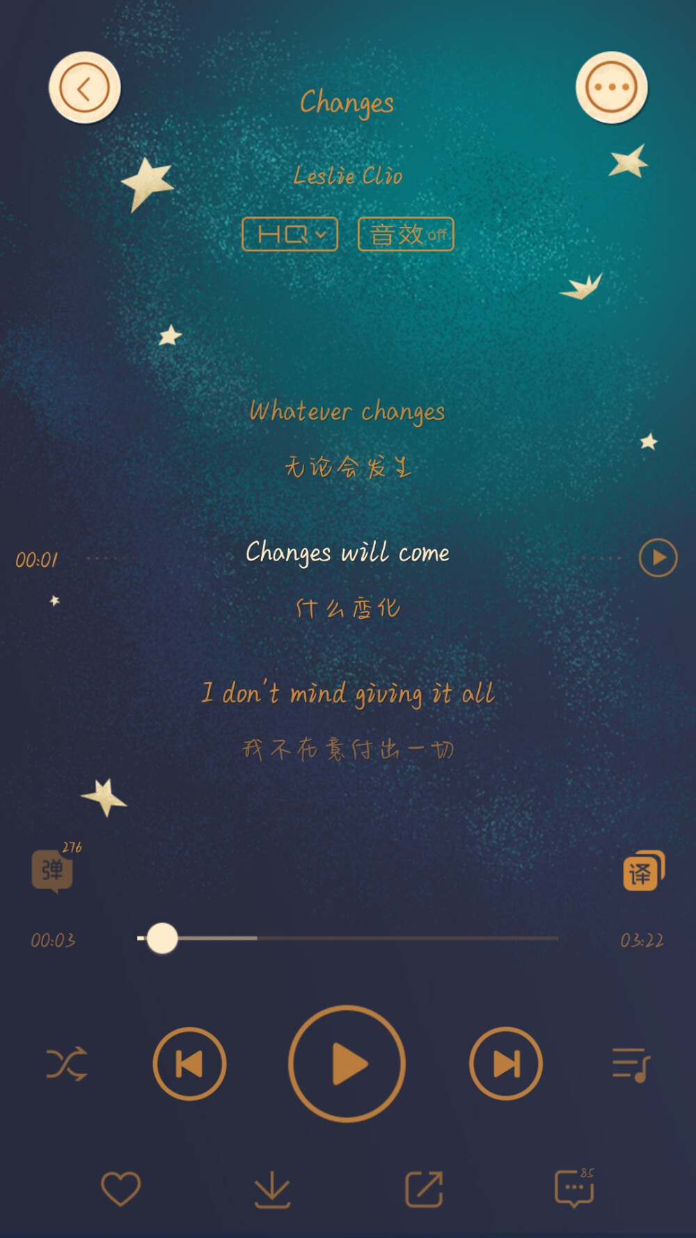 changes-Leslie clio
小众冷门，只听开头就会下的歌。特别好听的英文歌。