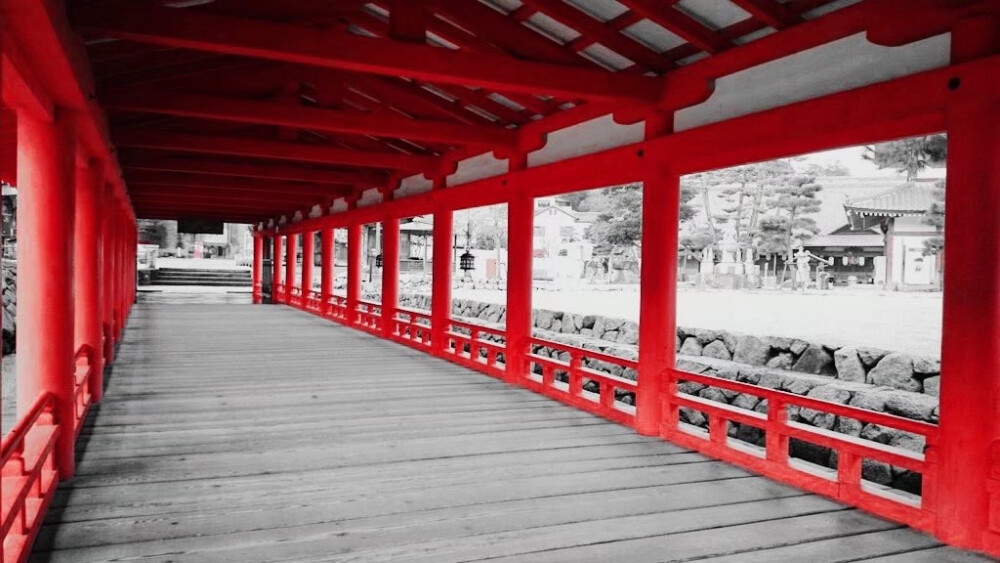 严岛神社。