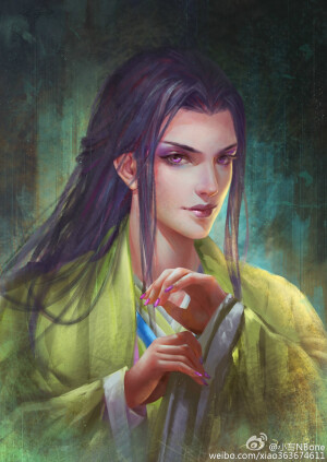 手绘古风青衣人物
画师见水印