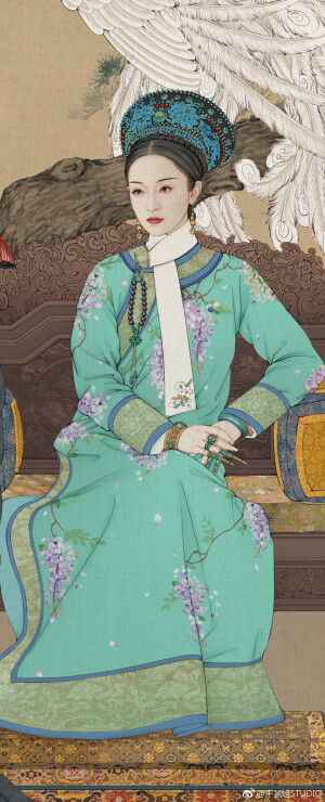 手绘古风青衣人物
画师见水印