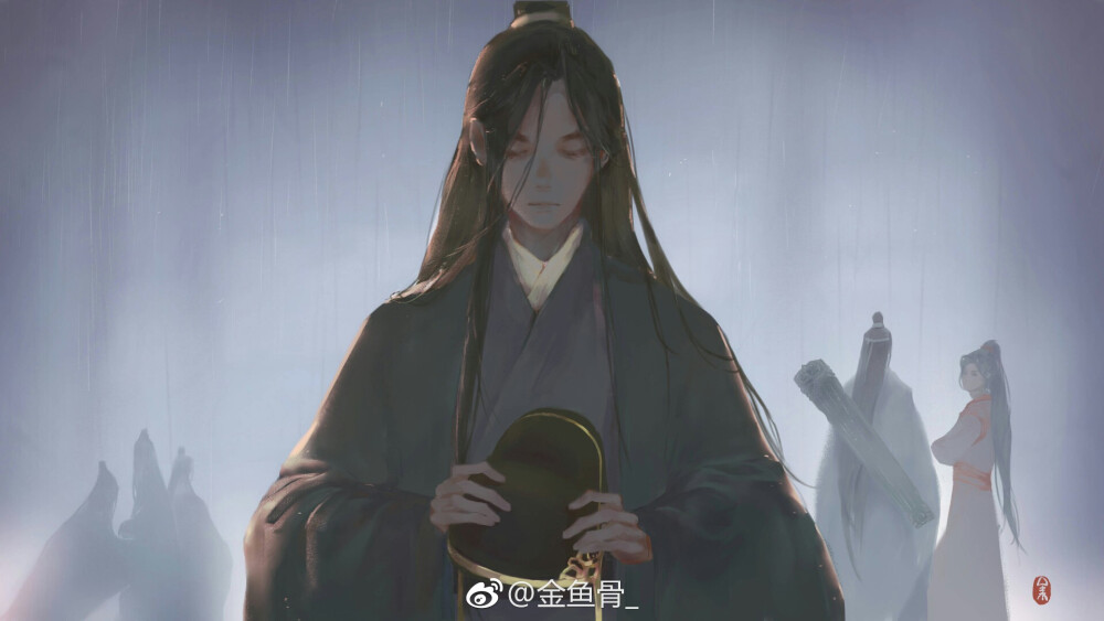 手绘古风黑衣人物
画师见水印