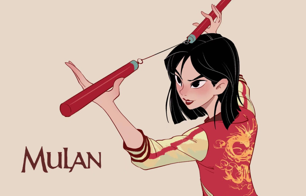 私服木兰~
图源微博：@东隆咚