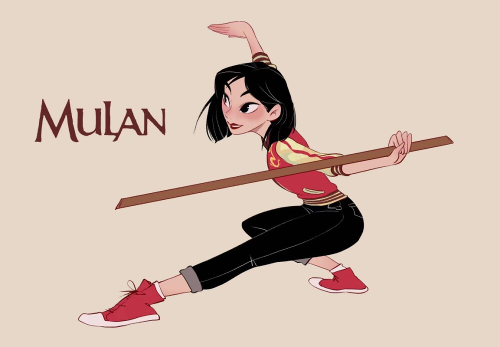 私服木兰~
图源微博：@东隆咚