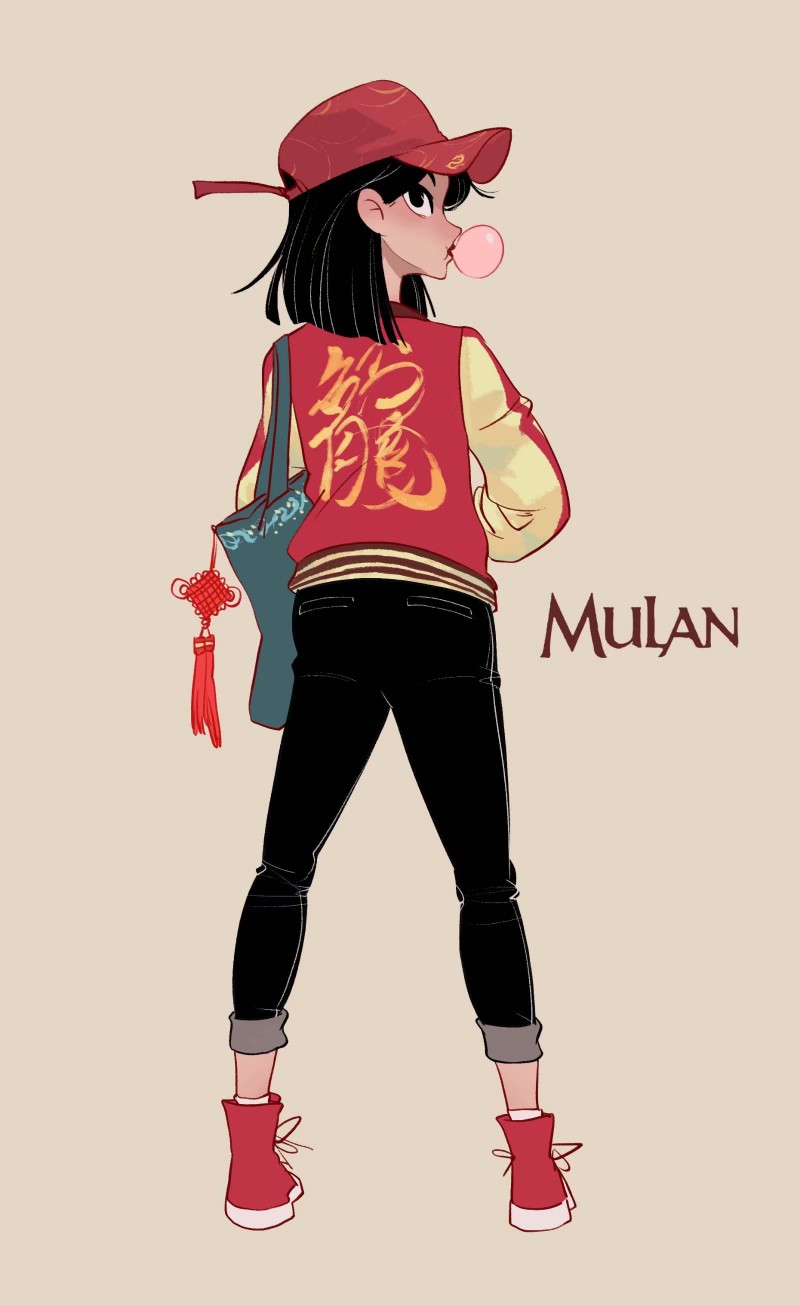 私服木兰~
图源微博：@东隆咚