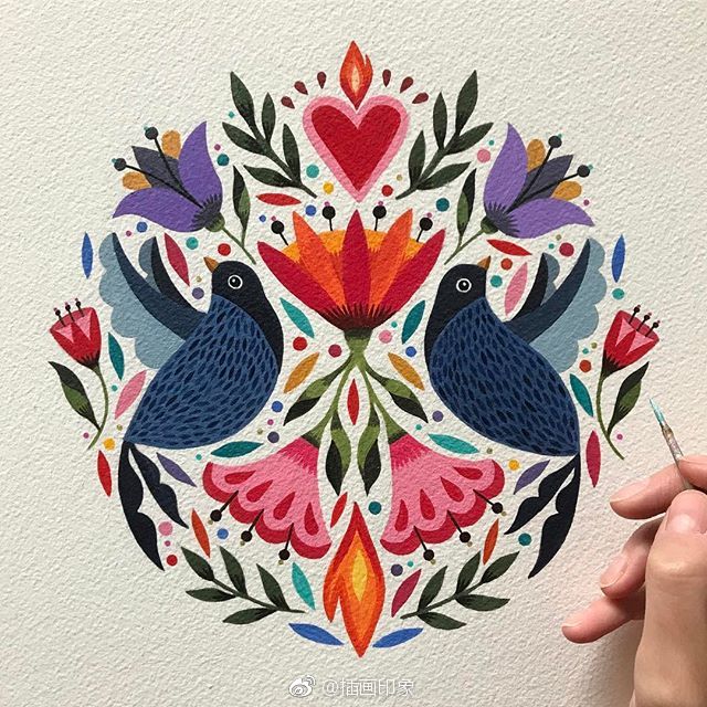 花卉~【插画师：Maya Hanisch 】