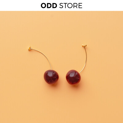 ODD STORE |酸甜车厘子|新增耳夹版!精致ins可爱趣味搞怪水果耳环