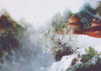 「古风小景」画师: 画画的慕白