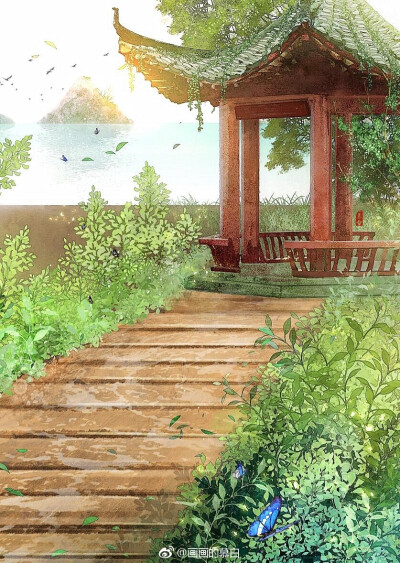 「古风小景」画师: 画画的慕白