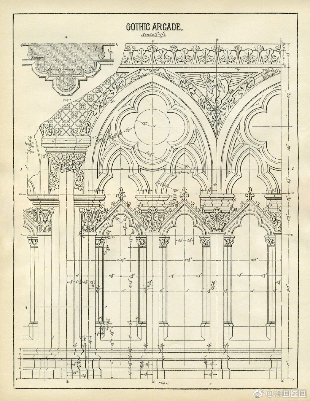 哥特式建筑图纸