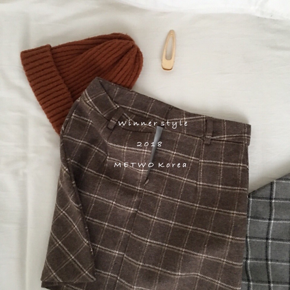 半身裙呢子格纹