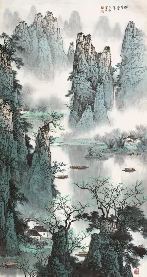 中国山水画- 堆糖