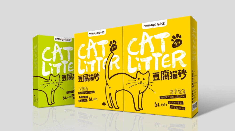 猫小左豆腐猫砂品牌包装设计
—
整个服务全程网上进行，双方互相配合度极高，客户给我们最大限度的发挥空间，最终一稿过，整个过程非常愉快。