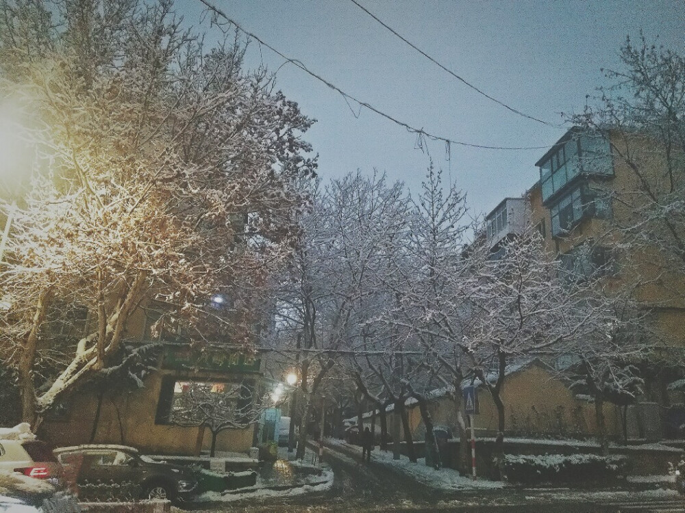 烟台雪景