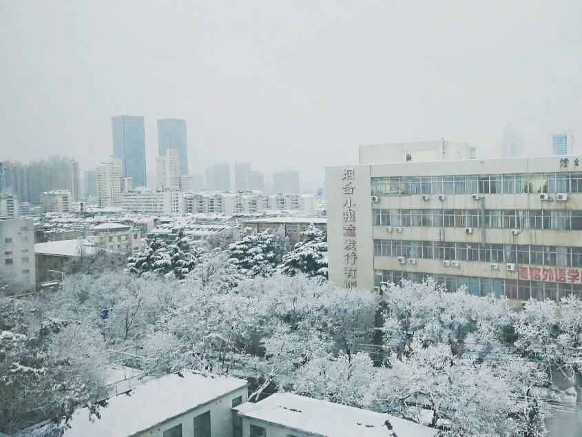 烟台雪景